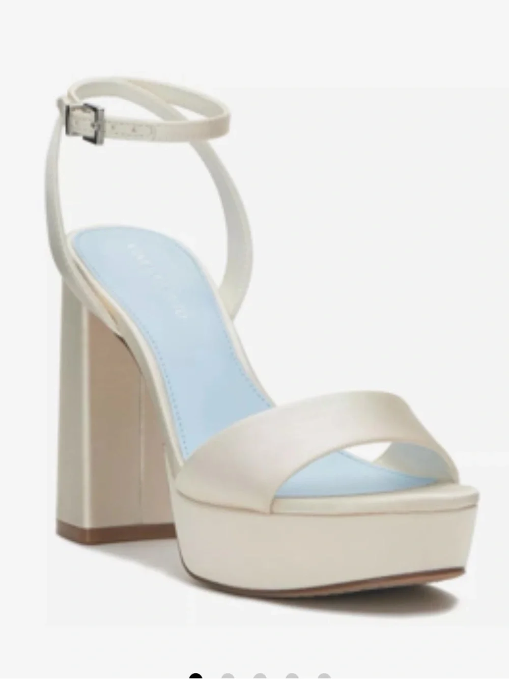 Vince Camuto Off White Platform Slingback Sandal